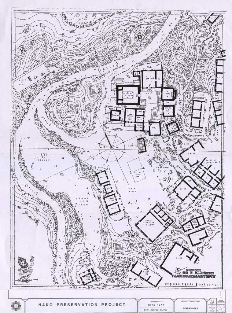 Nako Temple Map
